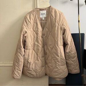 COS Tan Quilted Women's Jacket